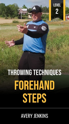 Throwing techniques: Forehand steps